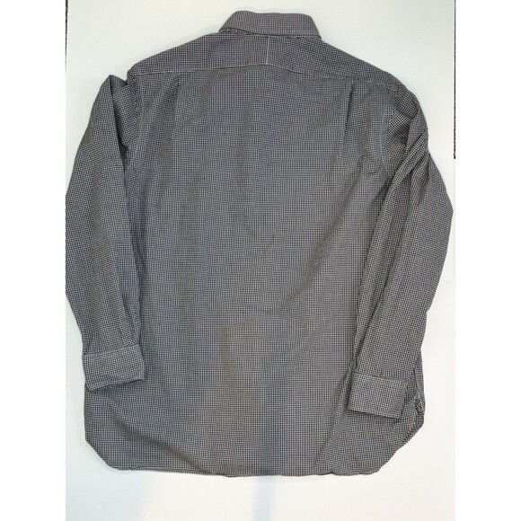 Polo Ralph Lauren Dress Shirt Button Down 17 34/35 Black White Purple Pony - Picture 3 of 5